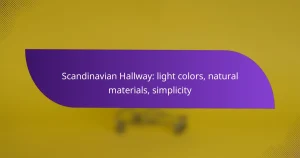 Scandinavian Hallway: light colors, natural materials, simplicity